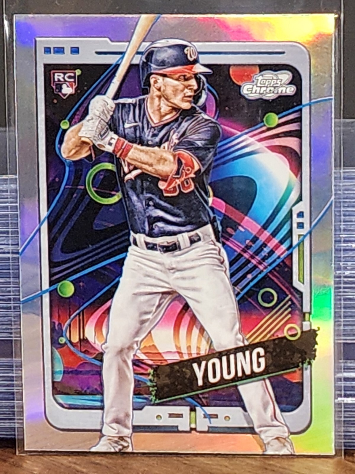 2024 Topps Jacob Young #193 Chrome Cosmic Refractor