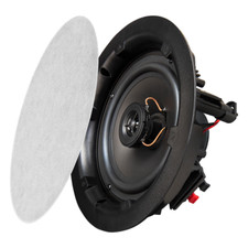 6.5" Trimless Ceiling Speaker Pair, 120W Magnetic Grill Paintable ACE600 OSD