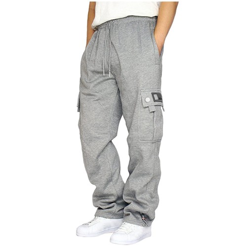 Mens Cargo Pants Casual Joggers Athletic Pants Cotton Loose Straight Sweatpants - Bild 41 von 60