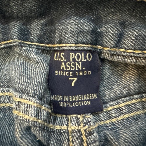 US POLO ASSN Size 7 Boys Straight Jeans Blue Denim - Picture 2 of 3