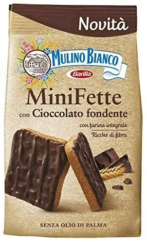 Mulino Bianco Mini Fette Integrali con Cioccolato Fondente - 110 g