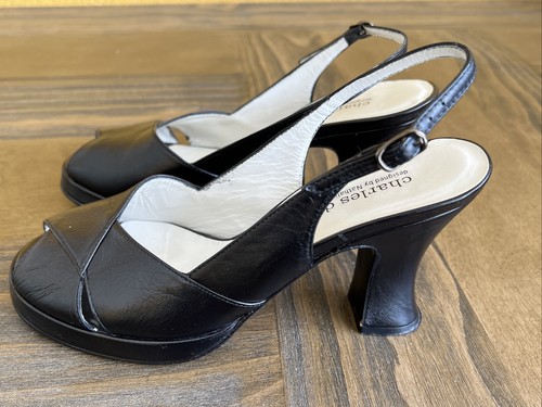 Charles David By Nathalie M Women's Heels Size 6B Ankle Strap and Block heel - Picture 4 of 9
