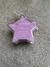 New Sealed Spongelle Jasmine Snow Star Ornament Body Wash Buffer Sponge 1.5 oz
