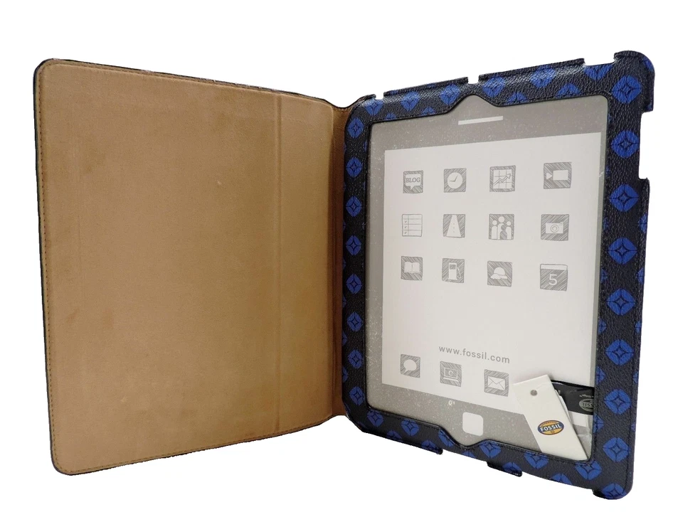 Funda rígida para tablet azul fósil Mimi caballete funda técnica para iPad 2,3 nueva Foto 2 de 4