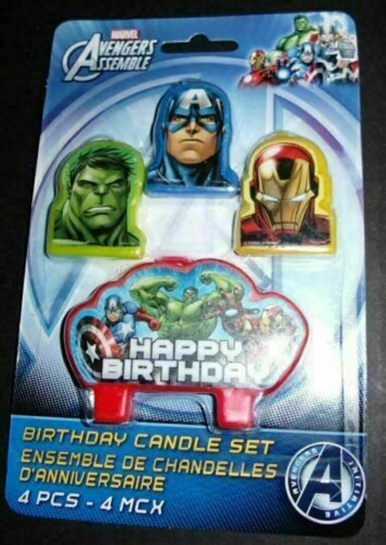 American Greetings Marvel Avengers Birthday Candles 4 Count Party Supplies 1 For Sale Online Ebay