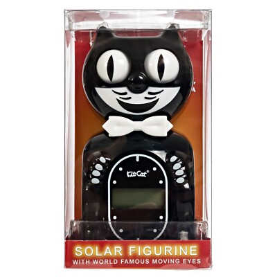 Kit-Cat Klock Digital Alarm Solar-Powered Eyes Move, 6