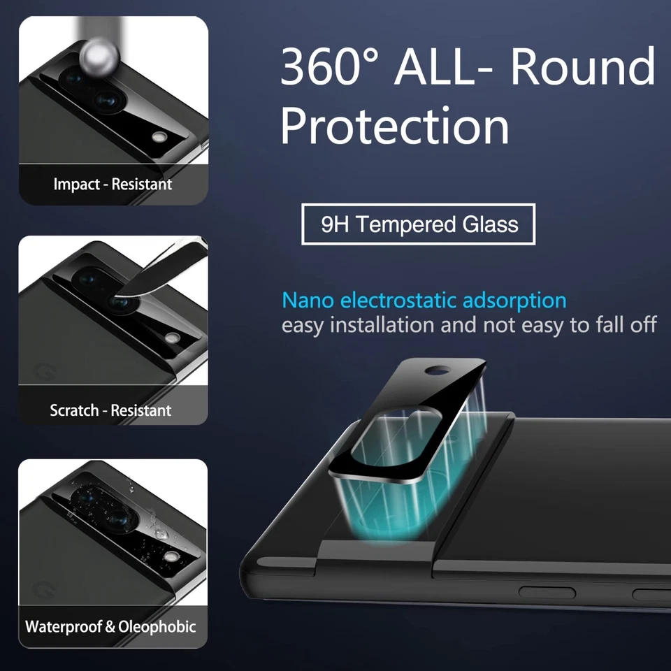 Pellicola Vetro  per Google Pixel 7a 4 Pezzi Vetro Protettivo 4 Pezzi camera - Immagine 4 di 4