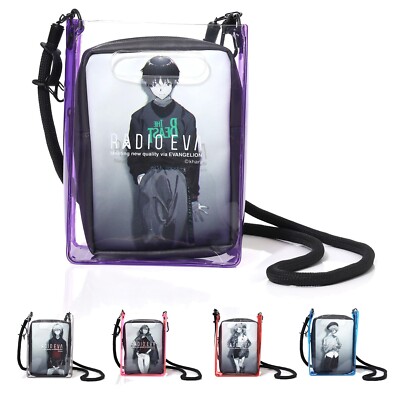 RADIO EVA Evangelion PVC Tote Bag 5 Types H8.2in x W5.9in x D2.7in JAPAN NEW