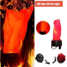 LED Fake Fire Light 3D Flame Lamp Campfire Simulated Decor for Halloween