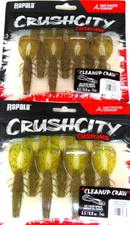Rapala "Crush City" Cleanup Craws (Lot of 2-Packs-7 Per Pack-CC-2-04)