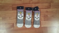 3 pair baby gap toddler girl winter fleece cozy socks size 0-2 years. Brand new