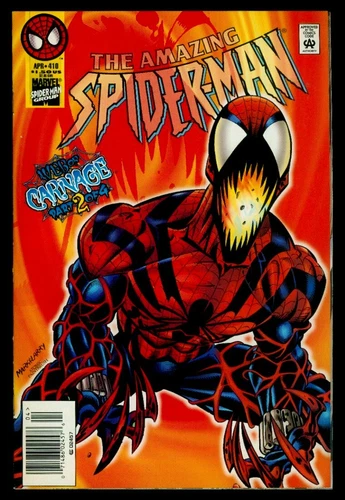 Marvel Comics Amazing SPIDER-MAN #410 Web Of Carnage Part 2 of 4 Newstand NM 9.4