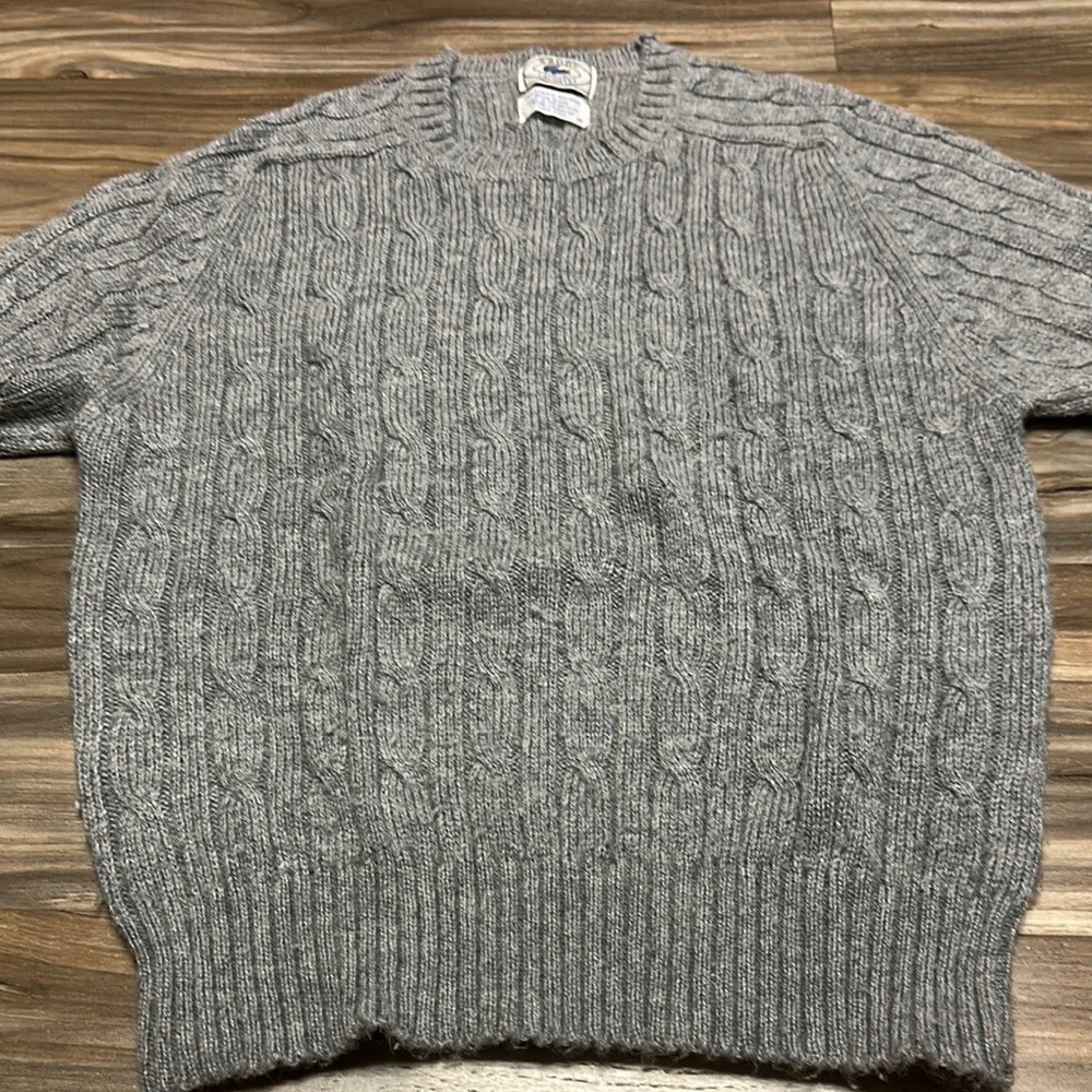 Vintage Izod Lacoste Sweater Knit grey Size M View 2