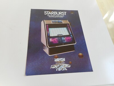 Flyer für Musikbox Jukebox Starburst von Rowe Ami