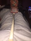 Vintage chair pull toy wood and metal wooden handle puppy lamb and teddy bear — photo 2