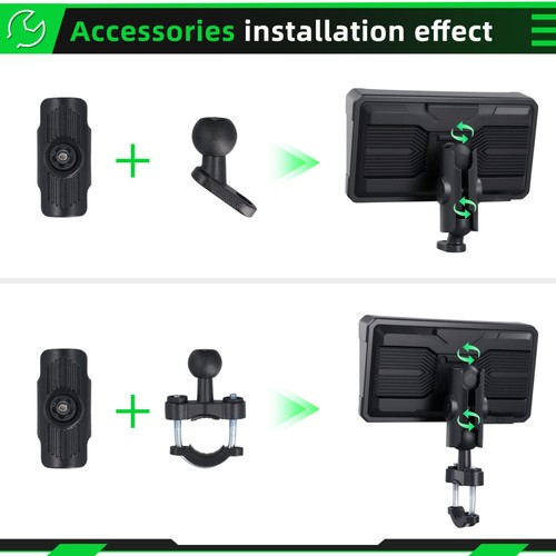 6" IPS Touch Screen Portable Motorcycle Navigator Wireless CarPlay Waterproof - Picture 12 of 18