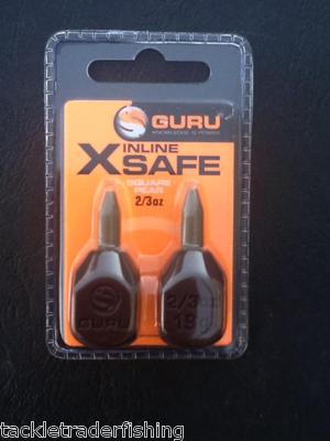GURU FISHING INLINE X SAFE SQUARE PEAR LEAD 2/3oz UK