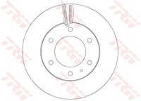 2X TRW DF6812S Bremsscheibe FüR Ford