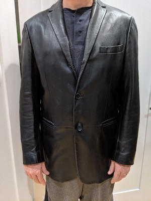 hugo boss leather jacket
