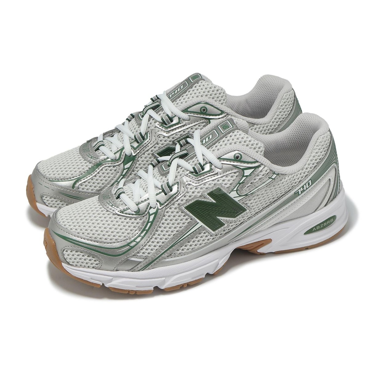 New Balance 740 NB White Green Men Unisex Casual Lifestyle Shoes