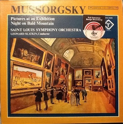 Mussorgsky, Slatkin, St Louis, Pictures At An Exhibition, Quad, DBX, Vinyl LP