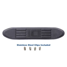ICI 3" Round Bar Saddle Style Step Pad (With ICI logo. Clips Included)