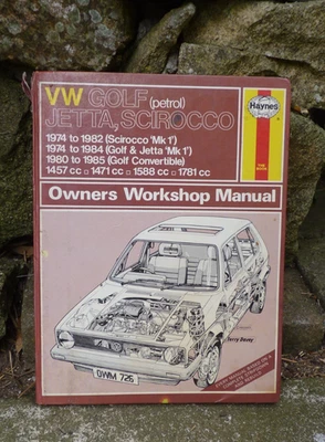 Haynes 726 VW Golf, Jetta, Scirocco 1974-1982. Car Book.livre technique anglais - Photo 1/4