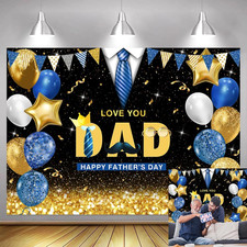 7X5Ft Happy Father'S Day Backdrop Love You Dad Theme Party Decorations Backgroun