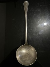 Louche en argent en argent massif 315 mm Diamètre 87 mm 215 Grammes bon état