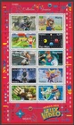 FRANCE 2005 VIDEO GAME CHARACTERS SHEETLET MNH (449/D67596)