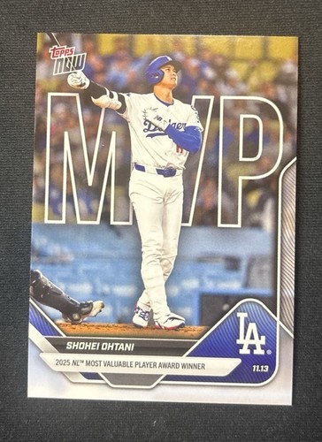 SHOHEI OHTANI 2025 Topps Now #OS-7 MVP 2025 NL Most Valuable Player Award Winner
