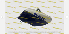 Fit For Suzuki RGV250 VJ21 1988-1989 White & Blue Painted Aluminium Fuel Tank