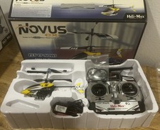 Novus CX RC Electric Helicopter 2.4 GHz Yellow, W/extra Parts - USED