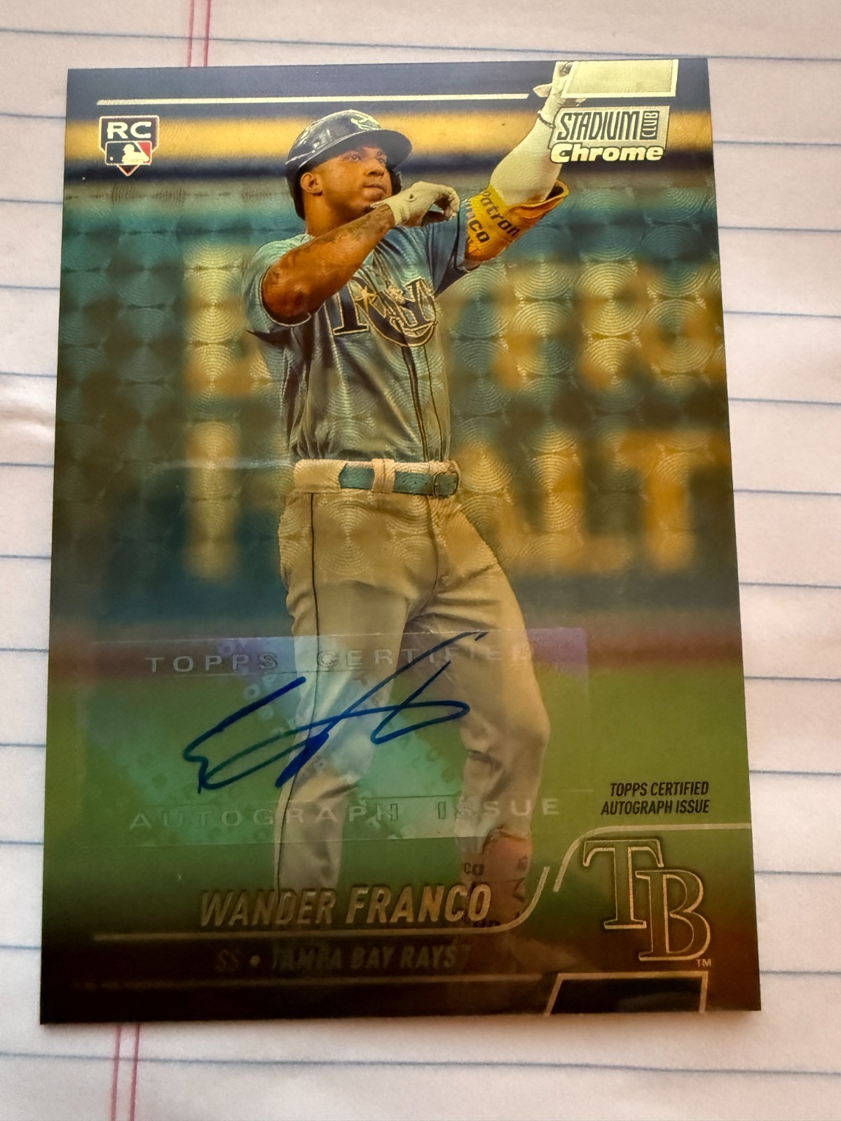 2022 Topps Stadium Club Chrome Superfractor (1/1) Auto - Wander Franco #100 (RC) view 2