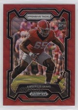 2024 Panini Prizm Draft Picks Ruby Wave Prizm Amarius Mims #126 3hd