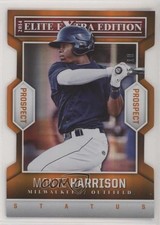2014 Elite Extra Edition Prospects Status Orange Die-Cut 5/10 Monte Harrison 0d4