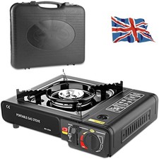 Outdoor Camping Butane Gas Stove Portable Single Burner Hob BBQ Picnic Cooker UK