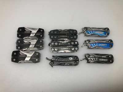 Lot of 9 Gerber Mini Multitools