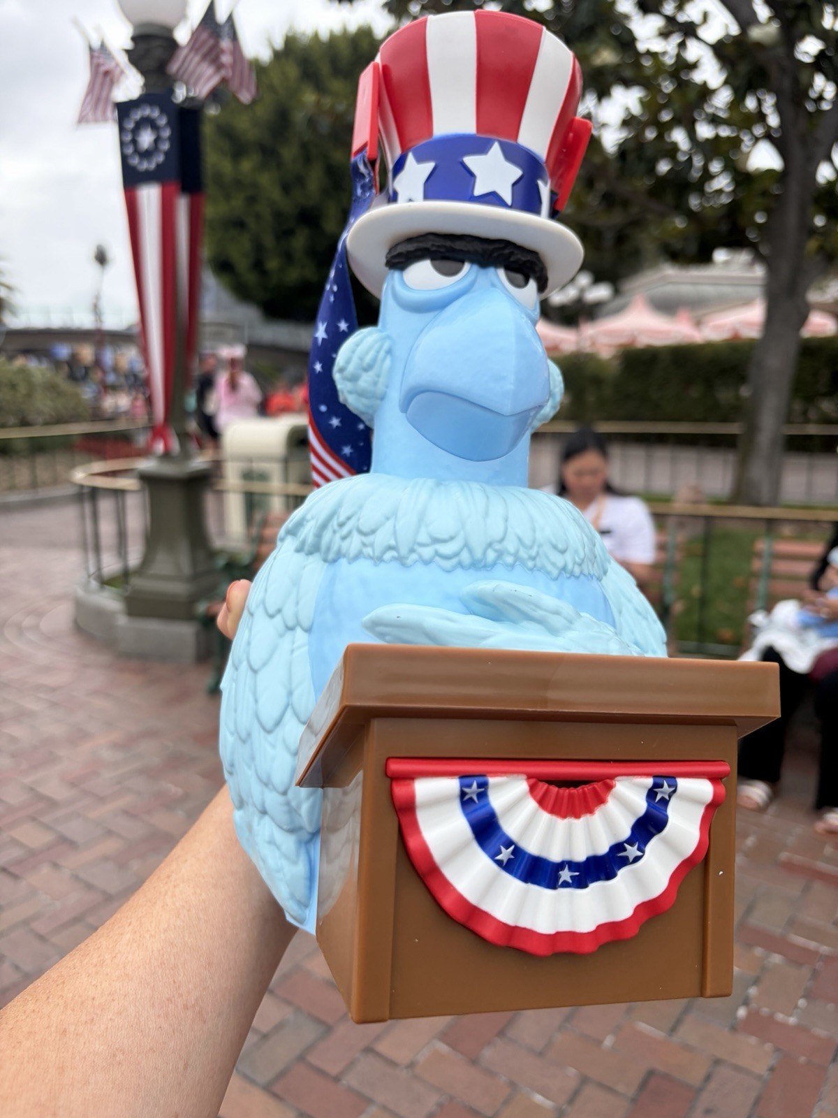 2026 Disney Parks The Muppets Sam Eagle America 250th USA Popcorn Bucket