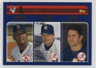 2003 Topps League Leaders Pedro Martinez Roger Clemens Mike Mussina HOF 0x1e