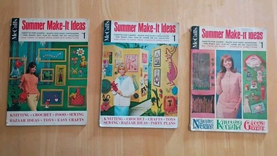 Lot of 3 Vintage McCall s Summer Make-it Ideas Magazines 1960s Summer 