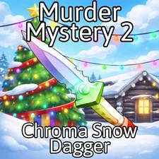 NEW Chroma Snow Dagger MM2 Christmas 2025 Limited Edition Godly Knife