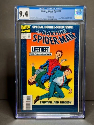 CGC 9.4 The Amazing Spider-Man 388 (Marvel Comics April 1994 Blue Foil Lifetheft