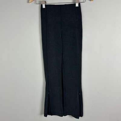 Lululemon Softstreme Ribbed Zip Leg High Rise Pants Womens Size 0 Black NEW NWT