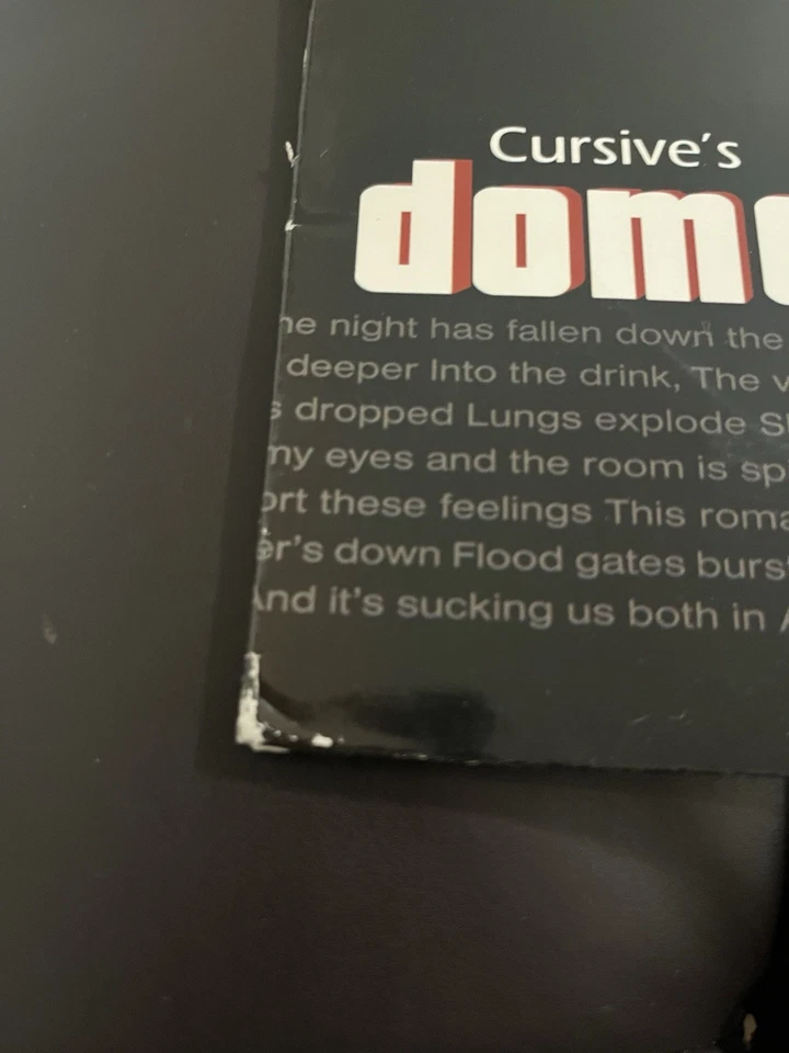 Cursive - Domestica Vinyl Record LP 2004 Repress Emo Indie Rock Rare 180 Gram - Image 4 of 4