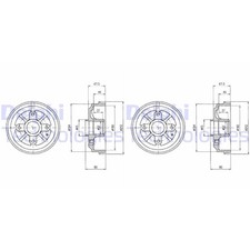 Tambour de frein Citroen AX