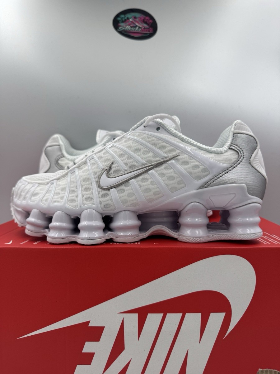 Nike Shox TL White Metallic Silver AV3595-100 Size 11.5 | eBay