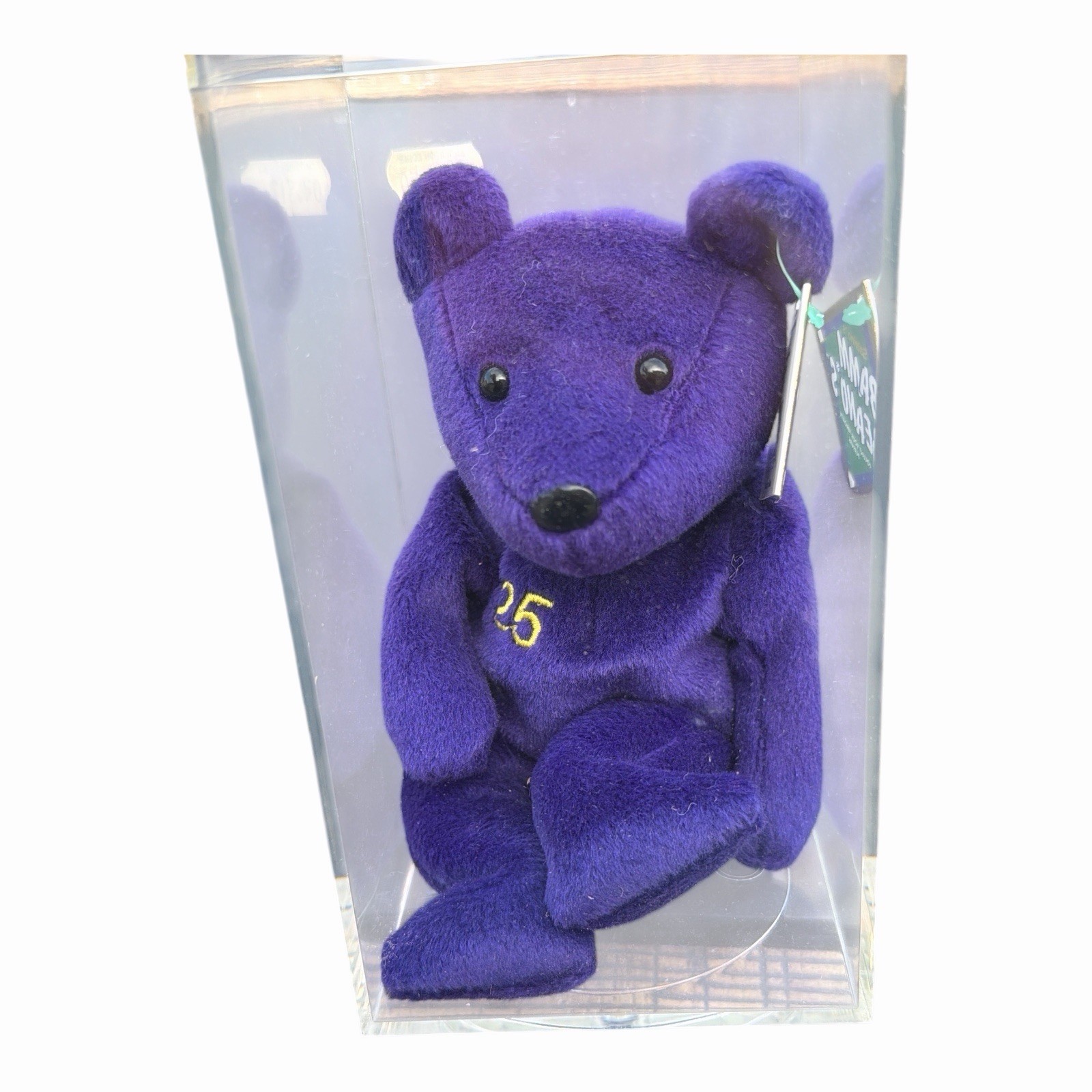MARK McGWIRE #25 Collectable Bear  with Tag By BAMM BEANO'S In Case