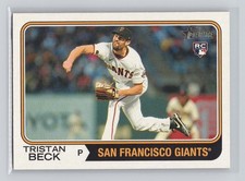 Tristan Beck 2023 Topps Heritage High Number Baseball #683 Giants Rookie RC