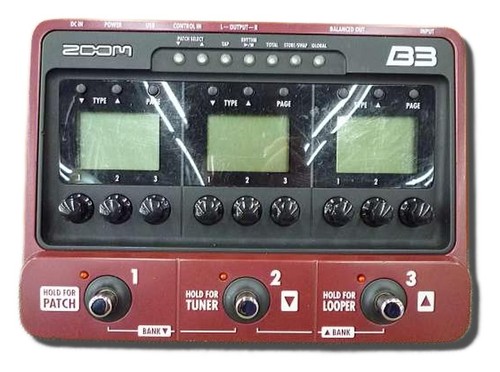 ZOOM B3 Multi-Effects Processor Effects Pedal Tested & Works 59947 | eBay